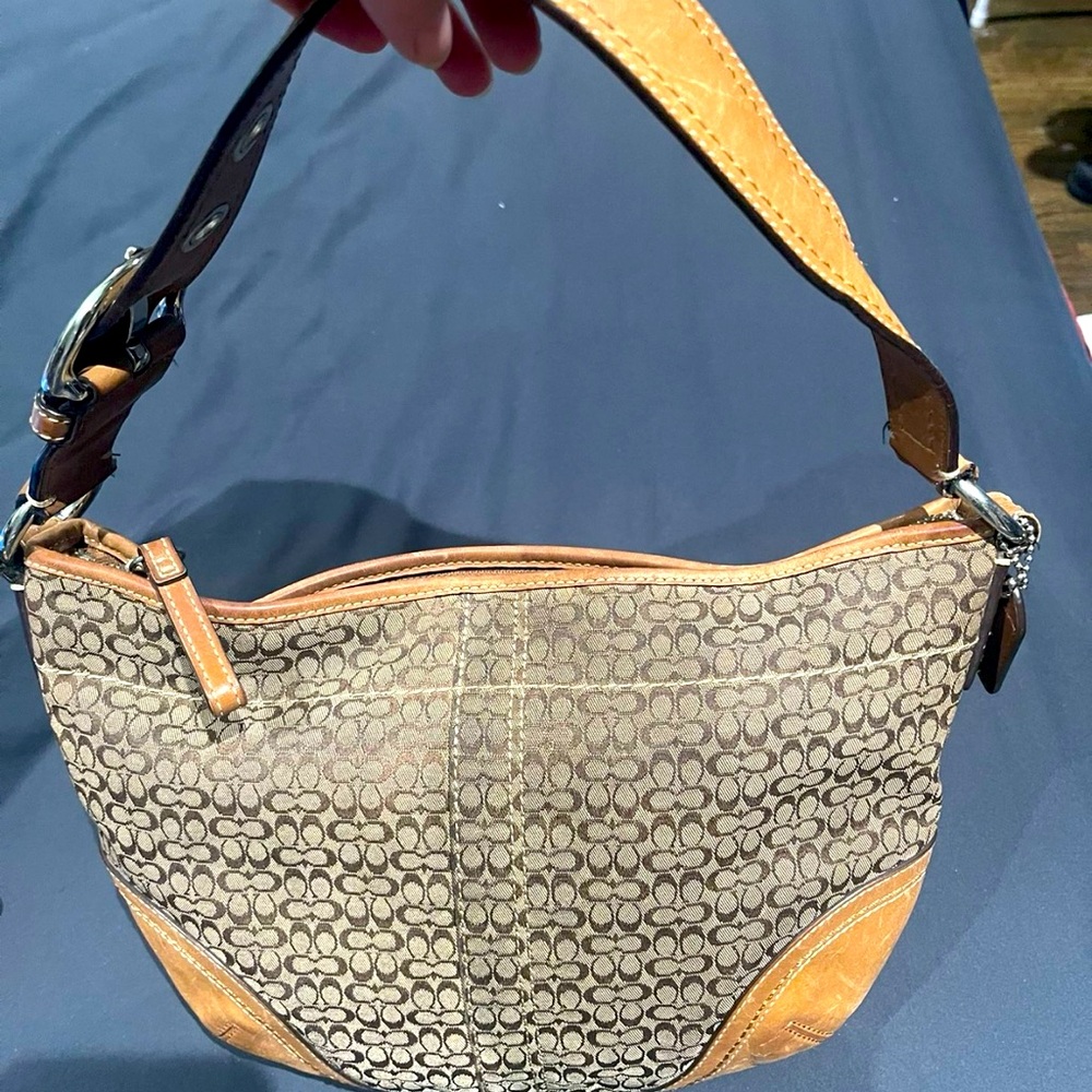 Coach Brown Hobo Shoulder Handbag